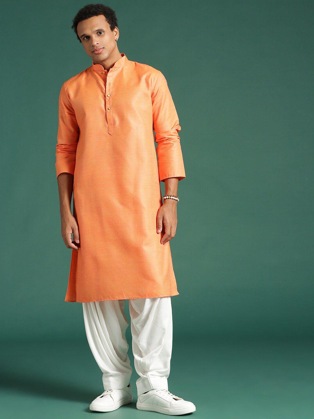 sangria mandarin collar cotton straight kurta