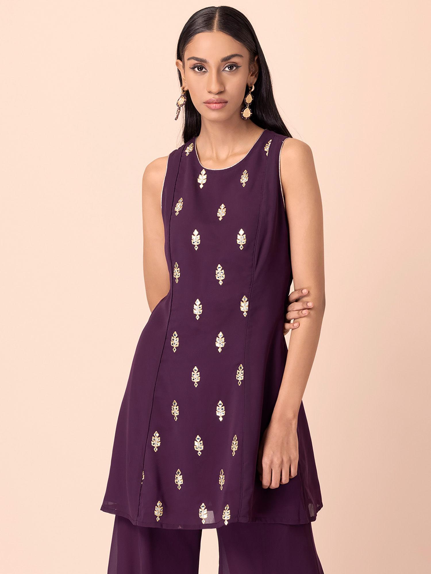 sangria mirror short kurti