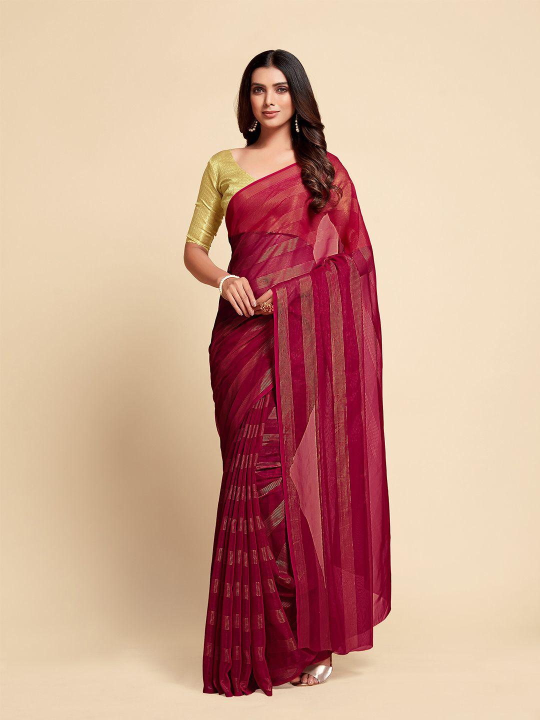 sangria no border striped saree