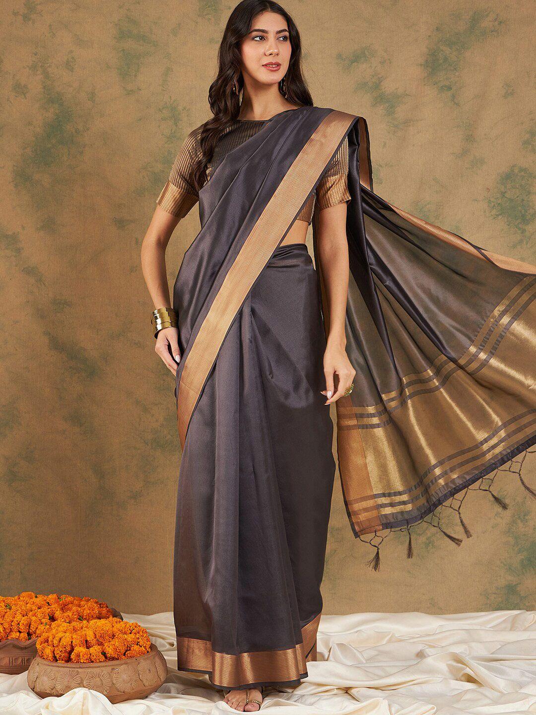 sangria organza zari kanjeevaram saree