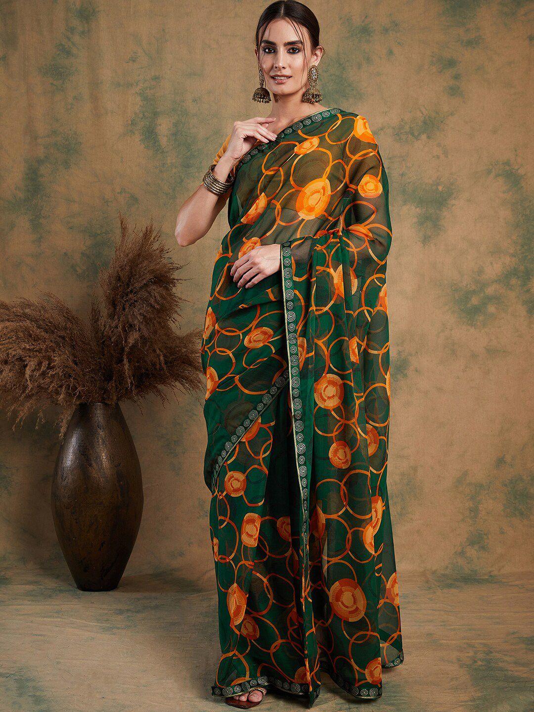 sangria printed pure chiffon saree