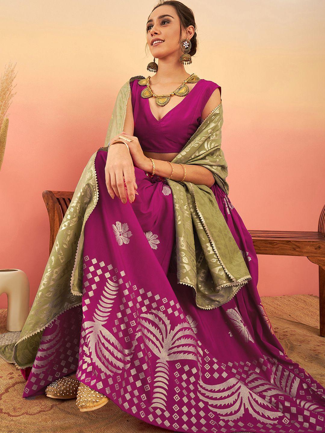 sangria printed ready to wear lehenga & choli with dupatta