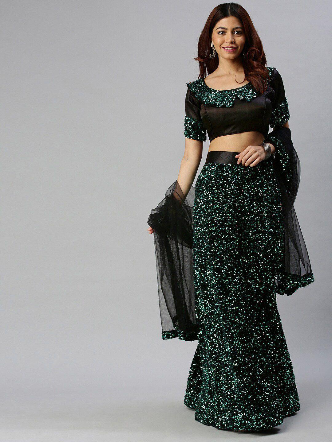 sangria sequins work lehenga choli