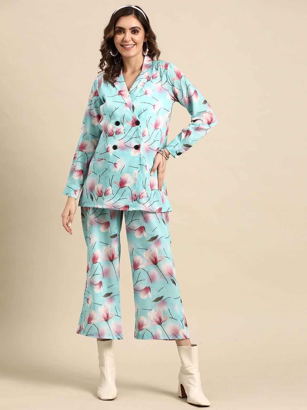 sangria women floral printed co-ords