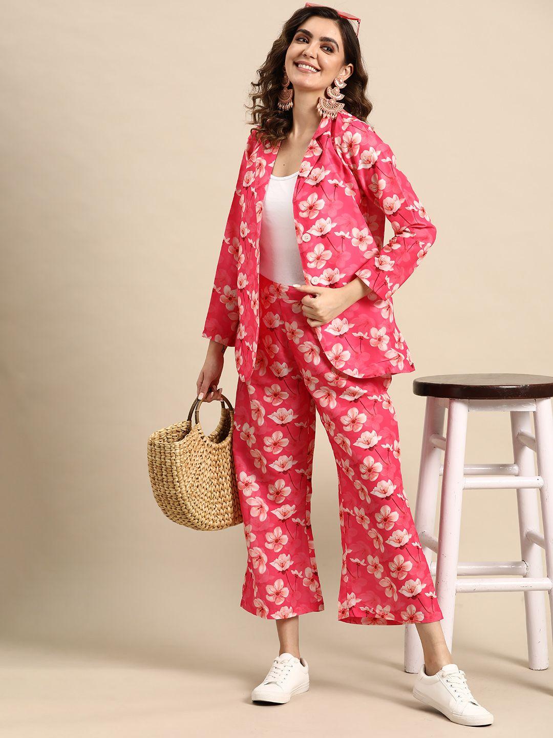 sangria women floral printed co-ords