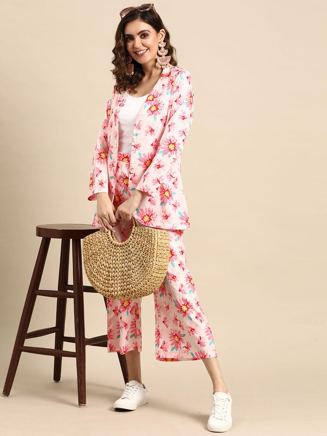 sangria women floral printed co-ords