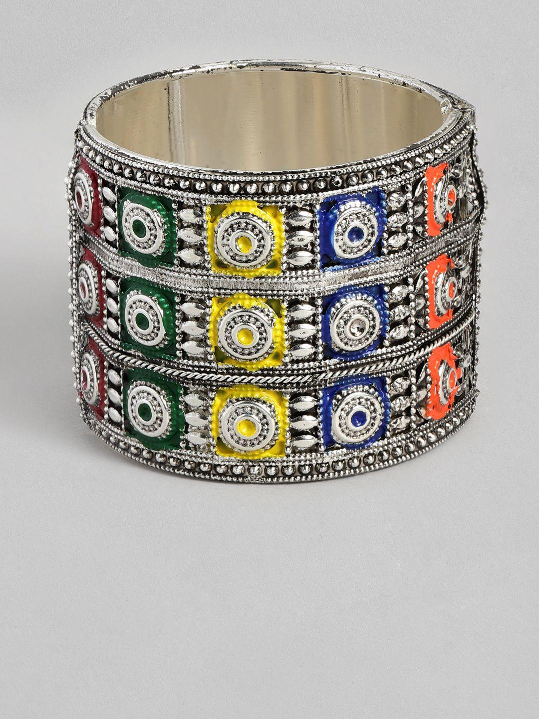 sangria women silver-plated cuff bracelet