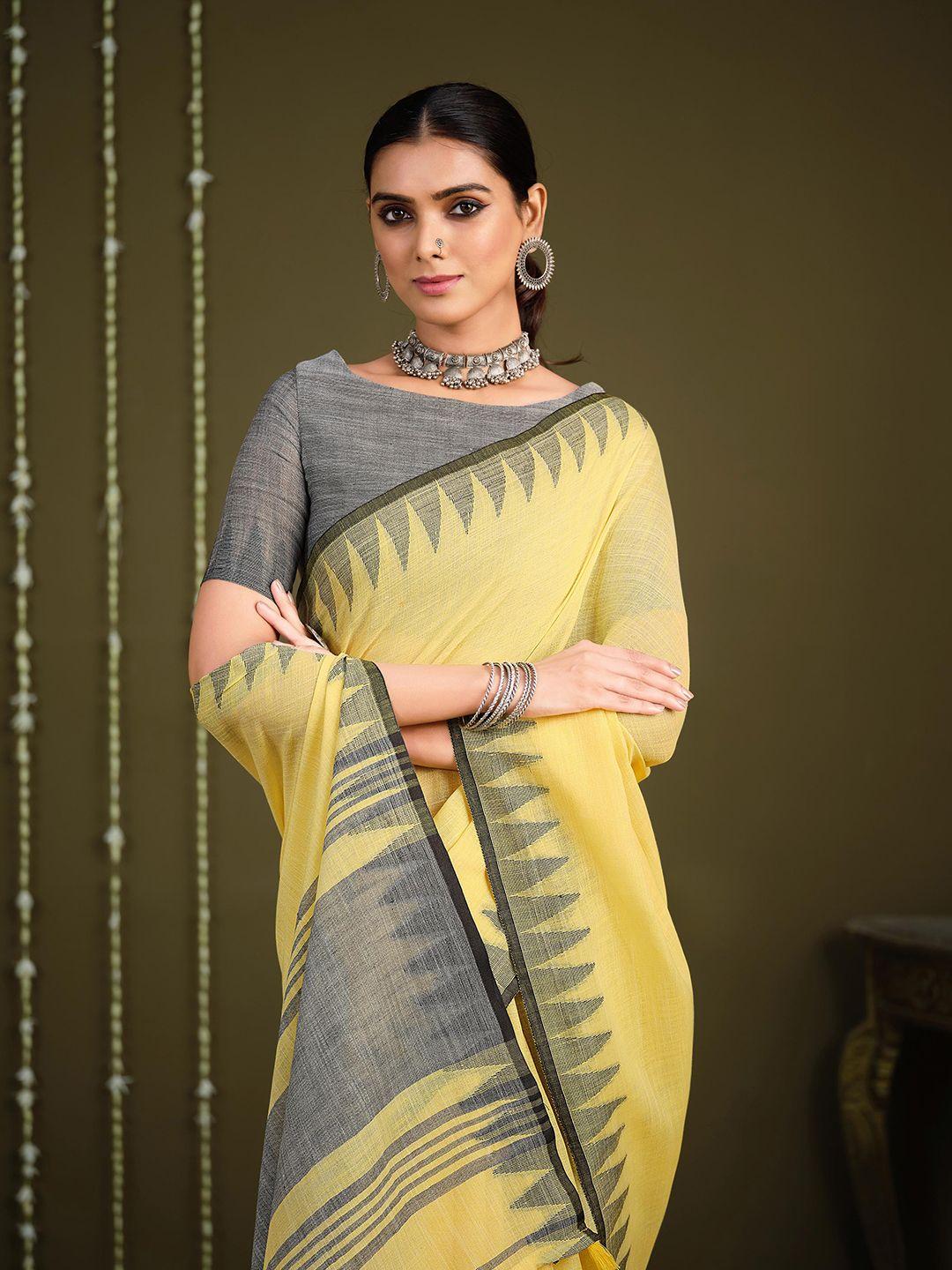 sangria woven design border saree