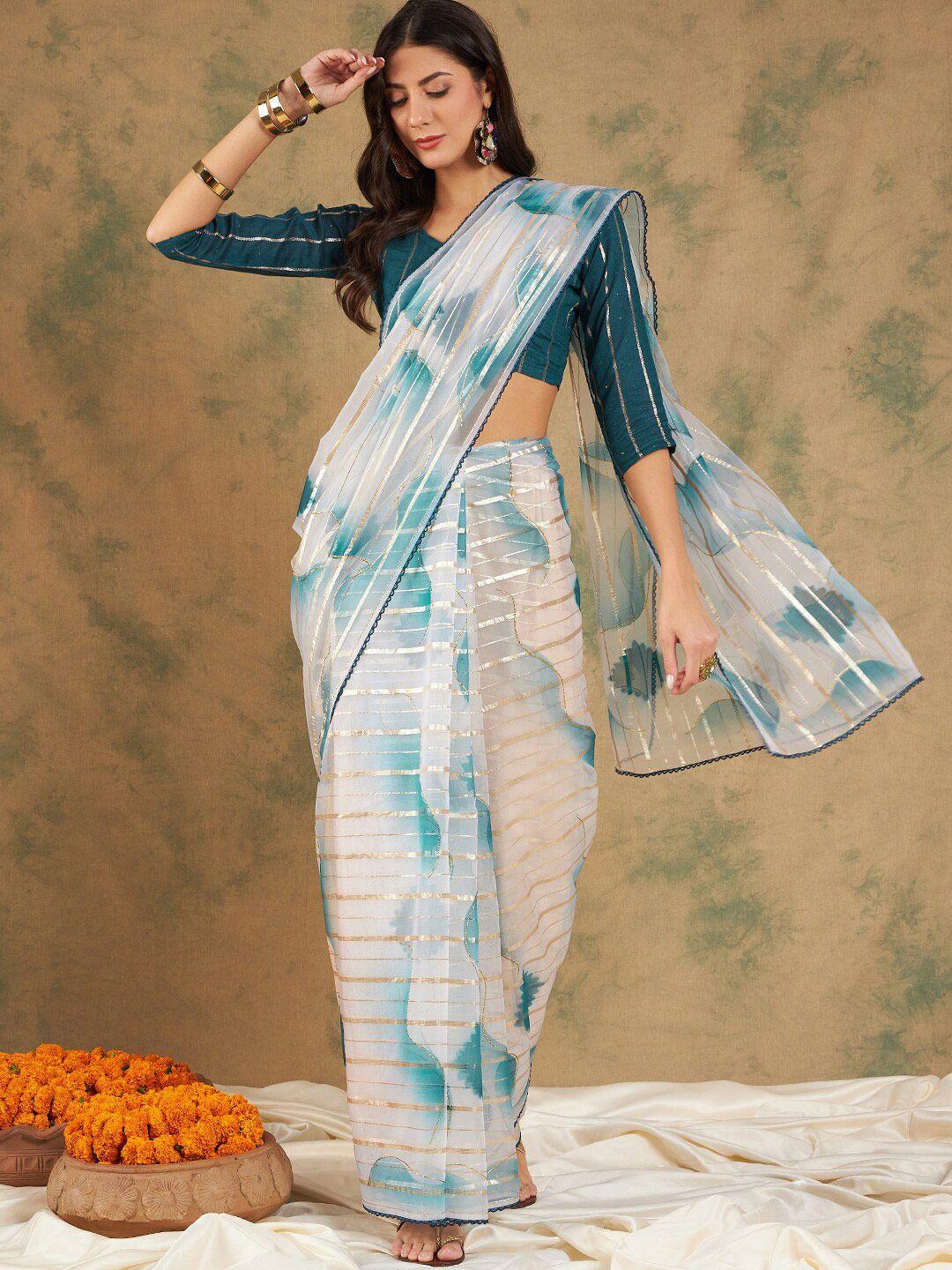 sangria woven design organza sarees