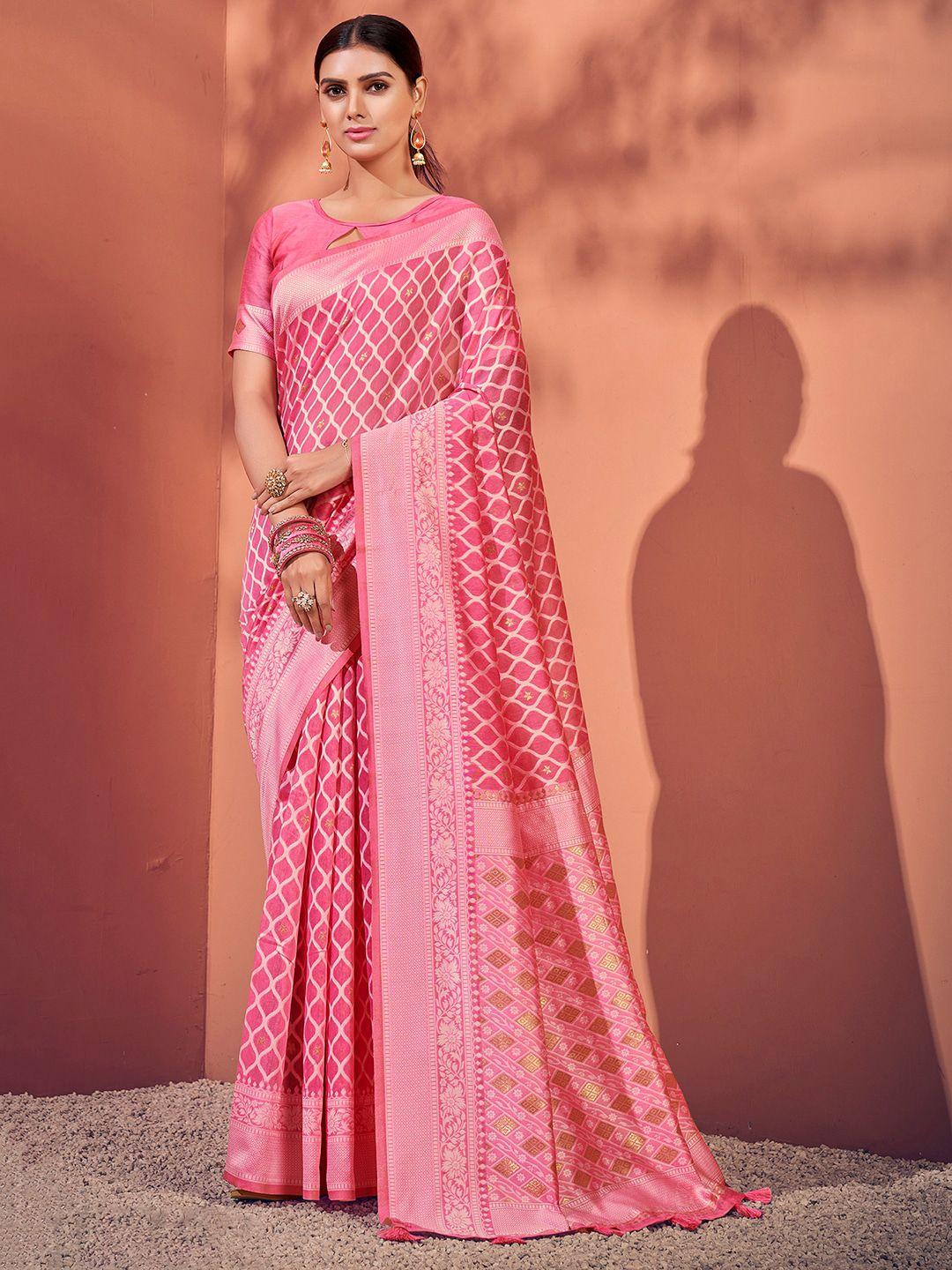 sangria woven design saree with blouse piece