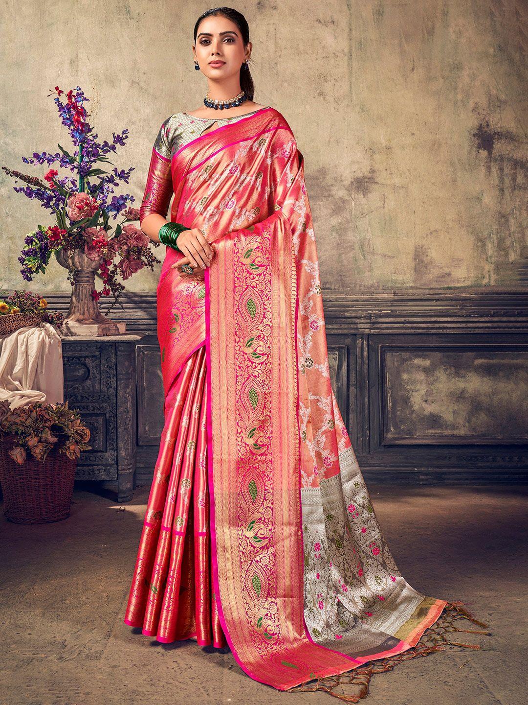 sangria woven design zari kanjeevaram saree