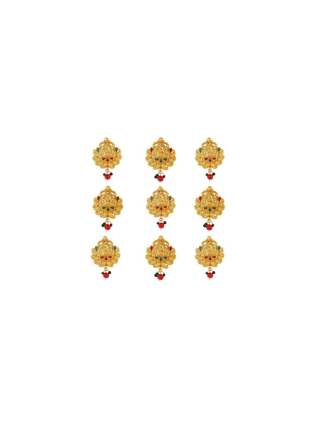 sanjog gold plated embellished hair jewellery choti jadai billai kemp hair pin