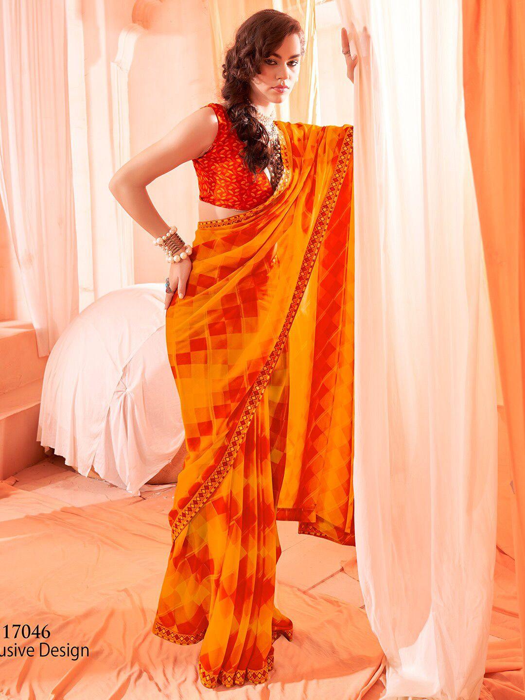 sanskar abstract printed saree