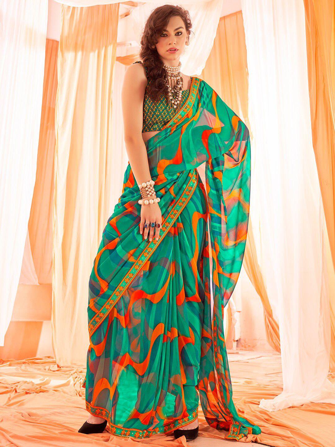 sanskar abstract printed saree