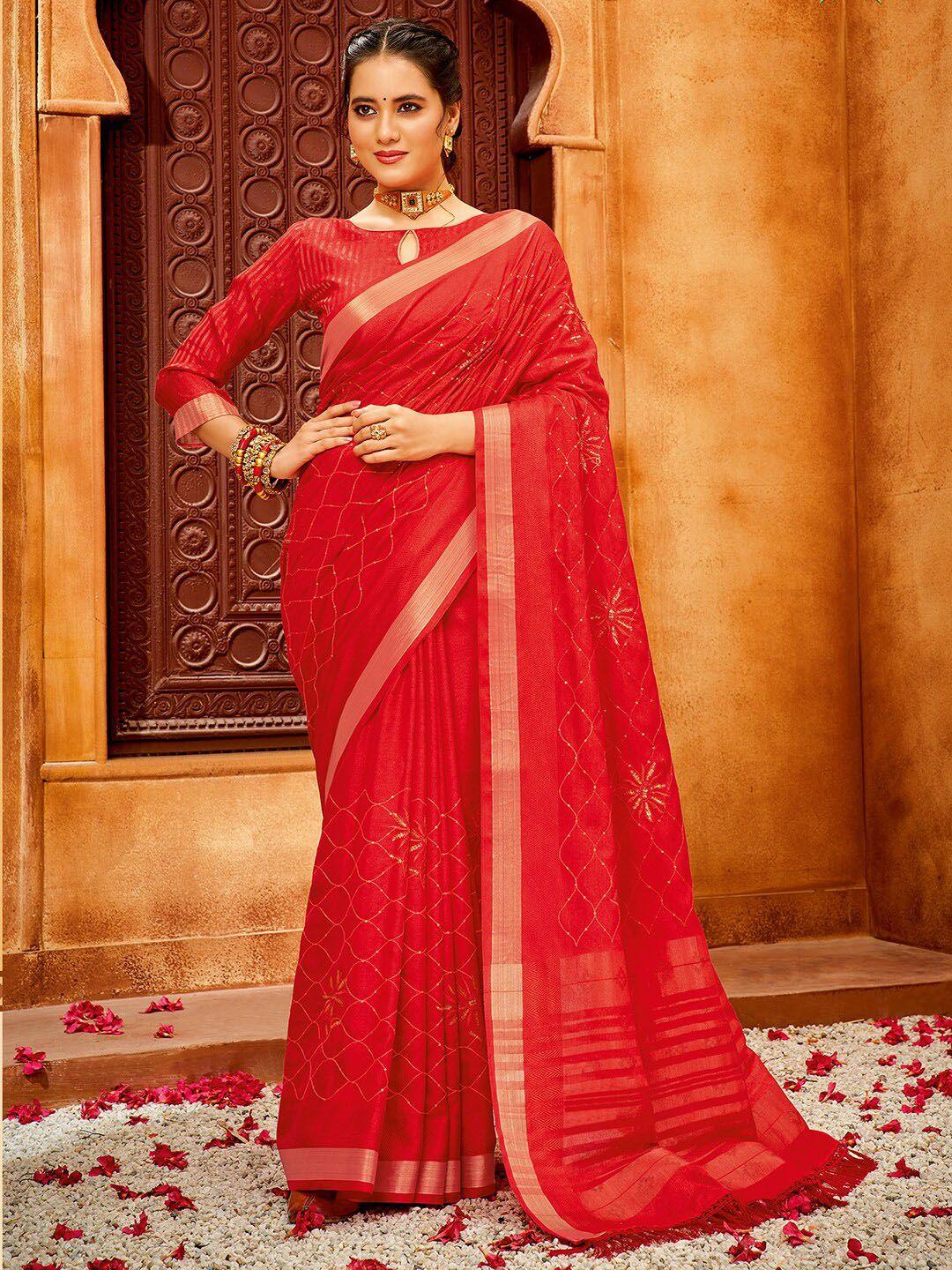 sanskar embroidered saree