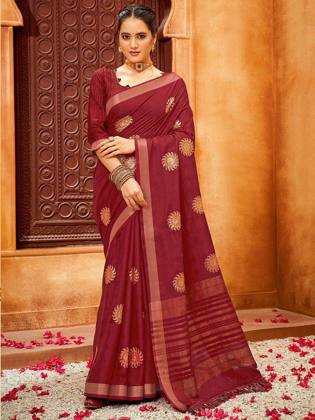 sanskar woven design embroidered saree