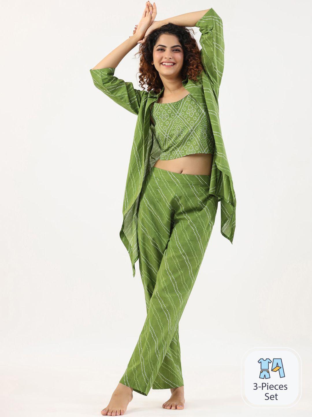 sanskrutihomes printed pure cotton night suit