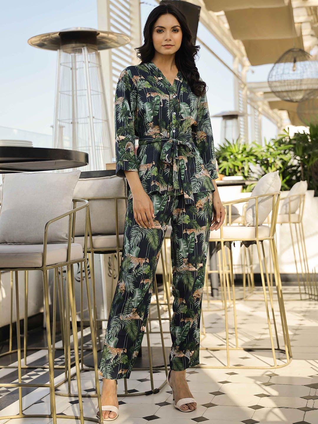 sanskrutihomes women printed night suit