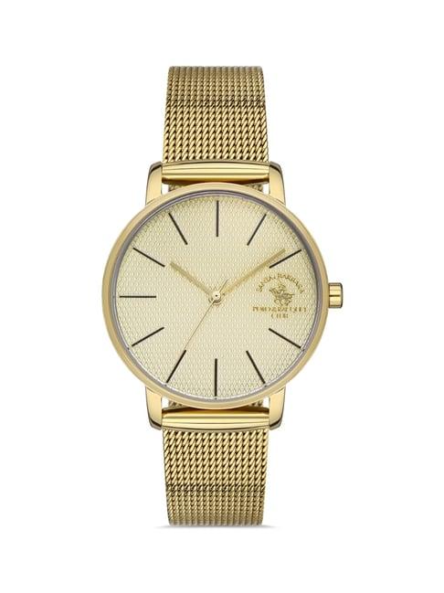 santa barbara polo & racquet club sb.1.10408-2 analog watch for women