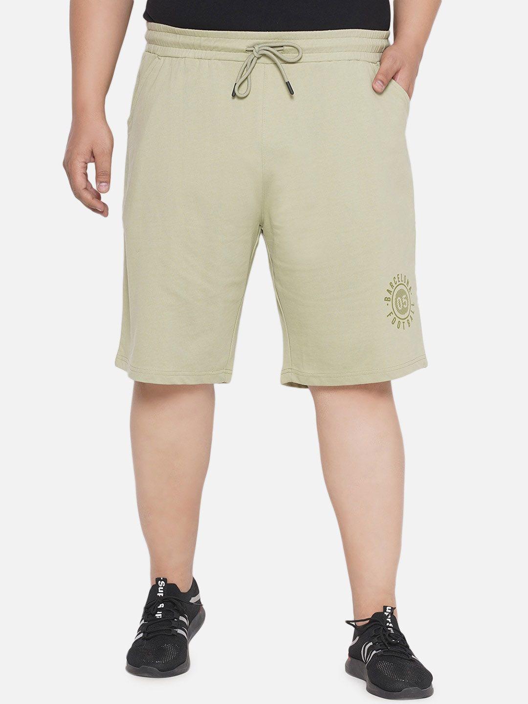 santonio men plus size mid rise pure cotton shorts