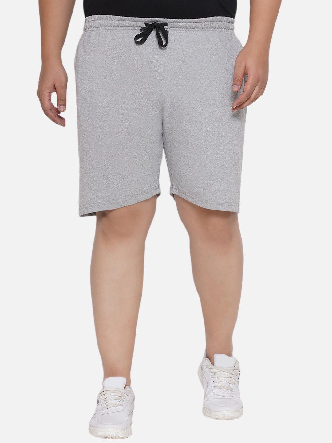 santonio men plus size skinny fit pure cotton sports shorts
