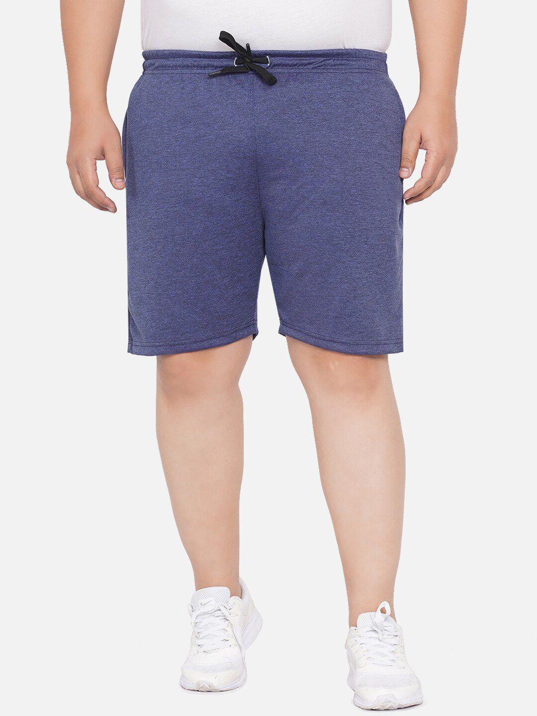 santonio plus size men mid-rise pure cotton shorts