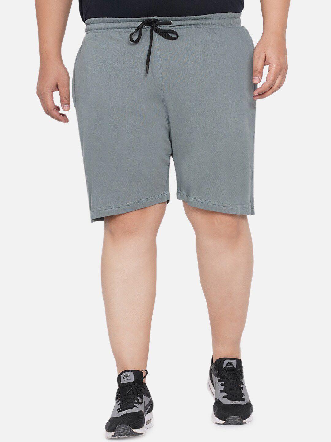 santonio plus size men mid-rise pure cotton shorts