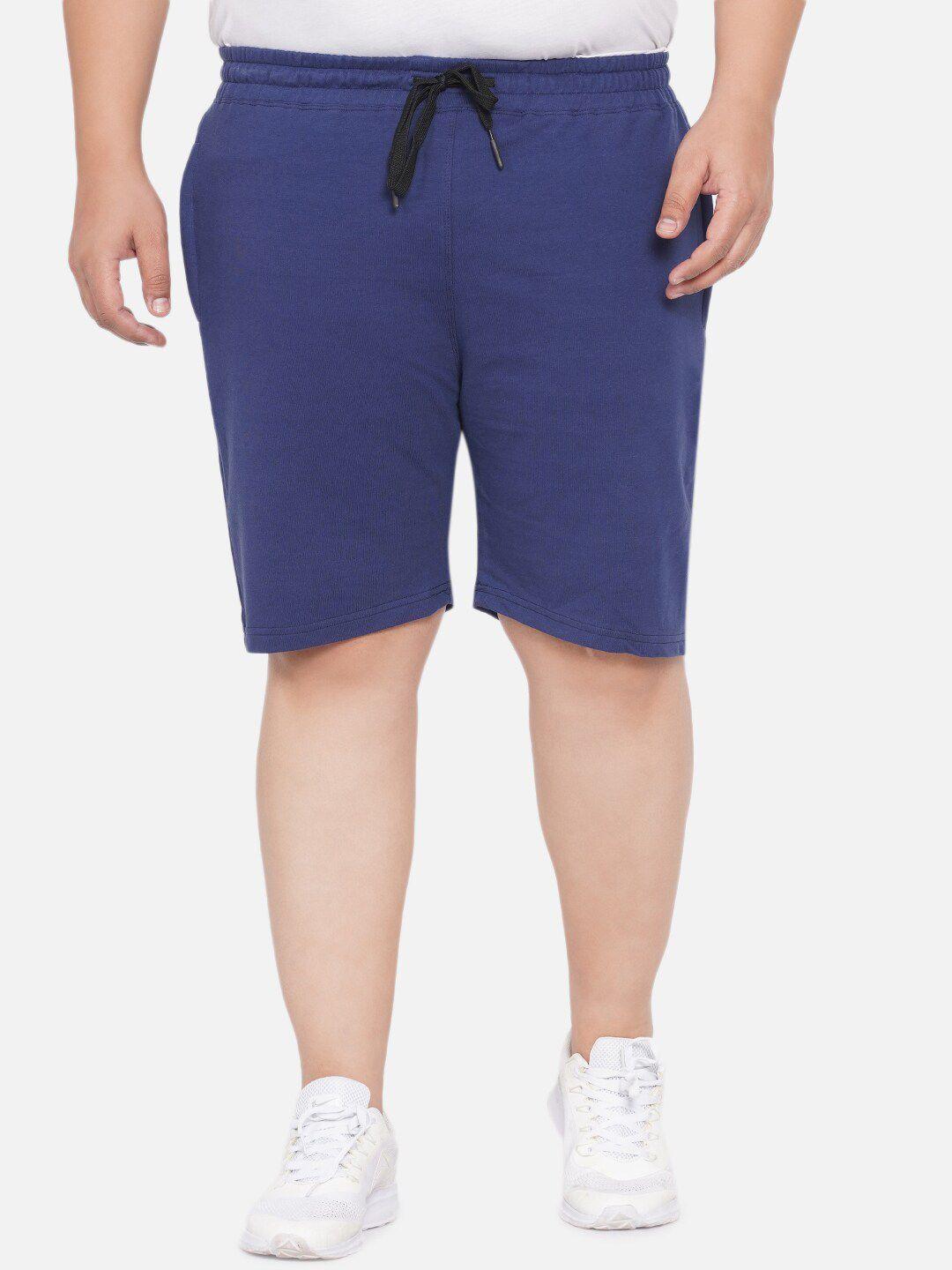 santonio plus size men mid-rise pure cotton shorts