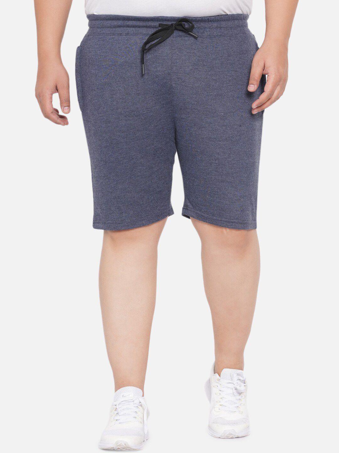 santonio plus size men mid-rise pure cotton shorts