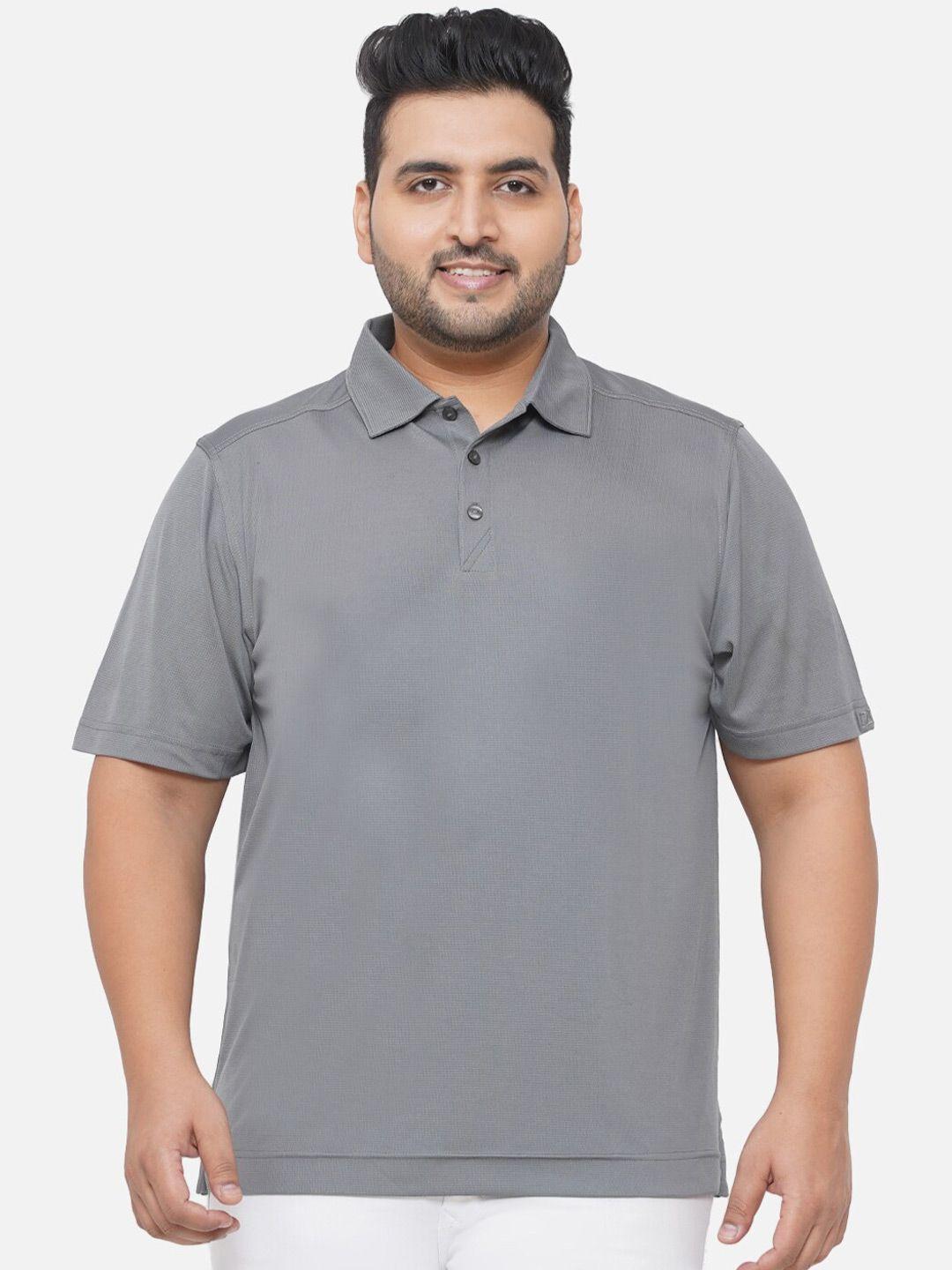 santonio plus size polo collar cotton t-shirt