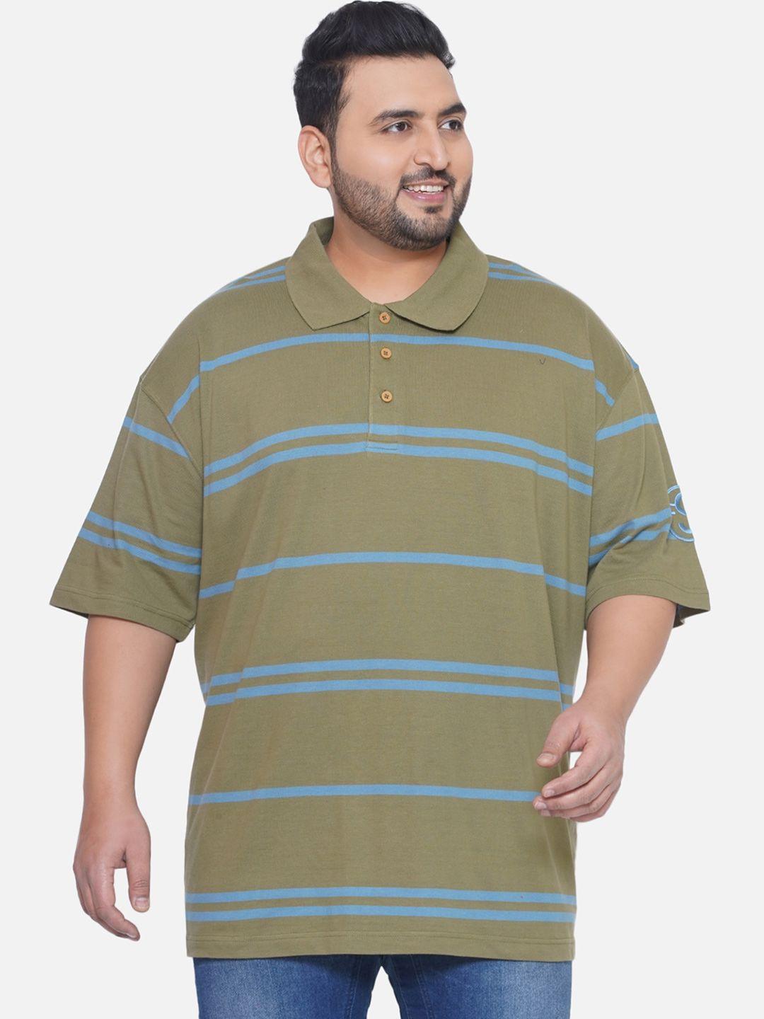 santonio striped polo collar pockets t-shirt
