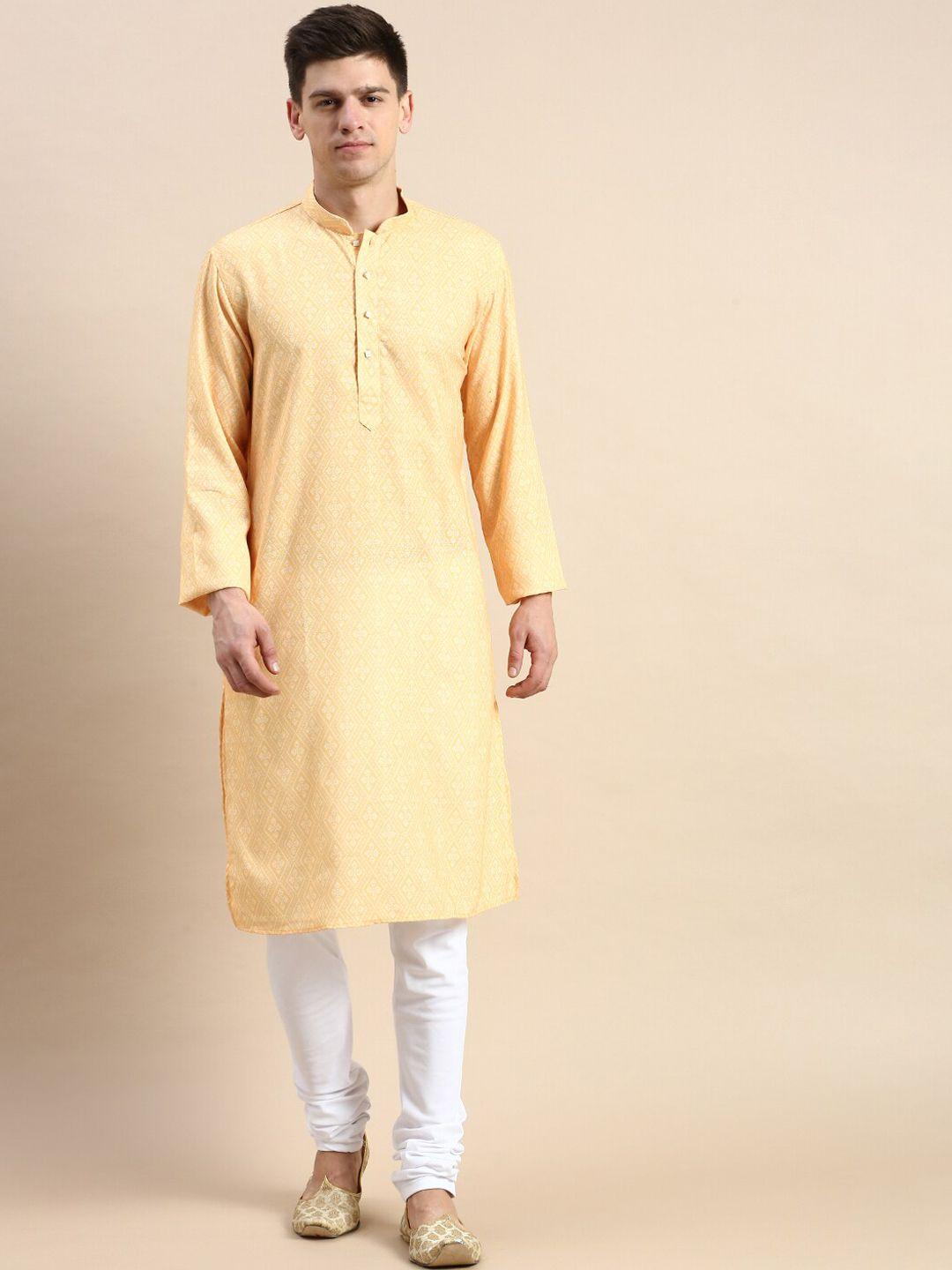 sanwara bandhani printed pure cotton kurta with pyjamas