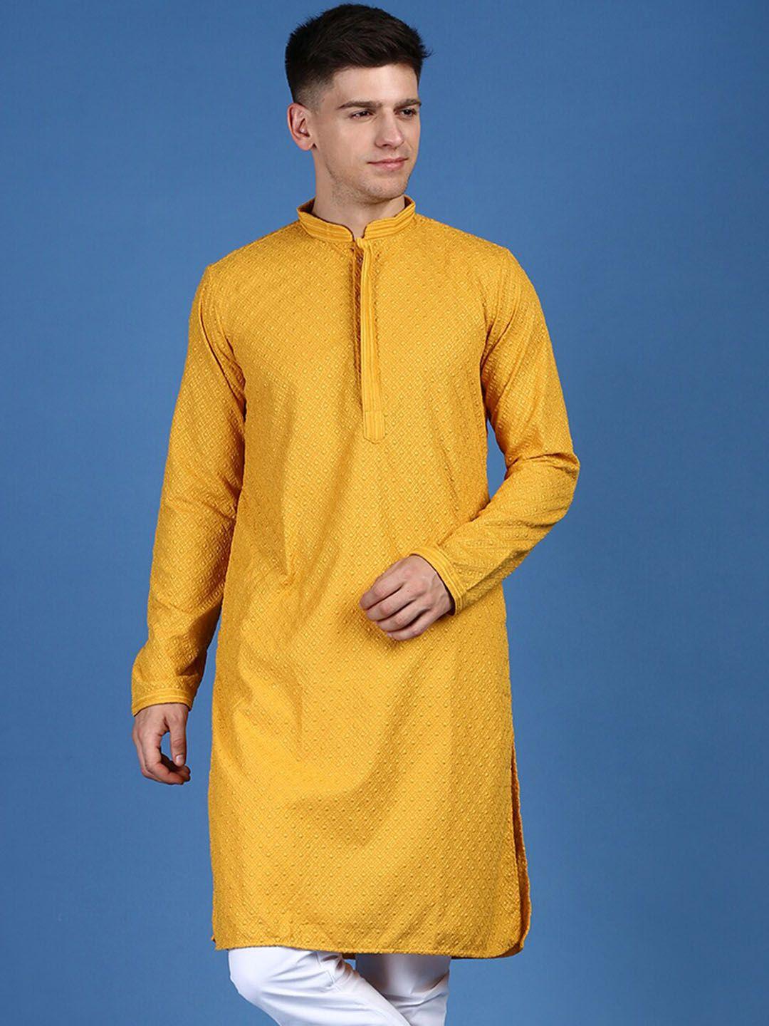 sanwara chikankari mandarin collar cotton kurta