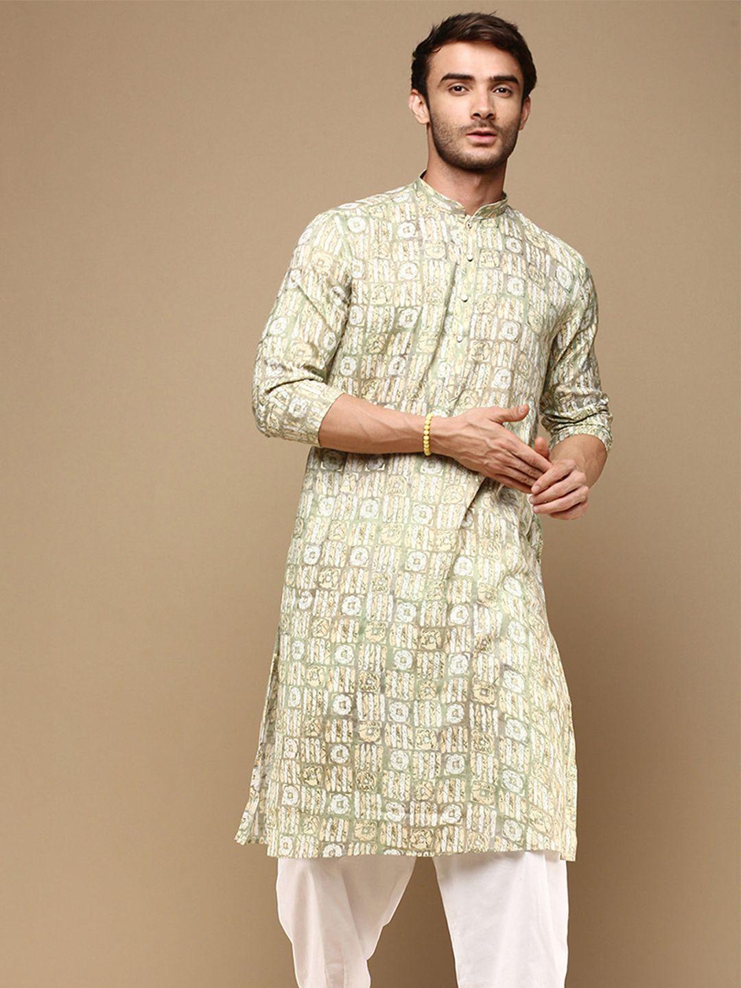 sanwara ethnic motifs printed kurta