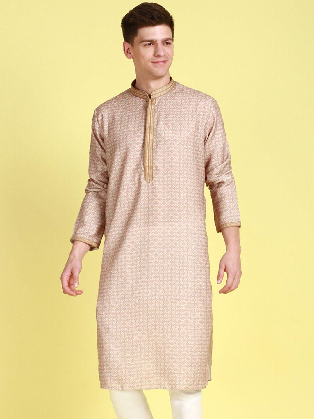 sanwara ethnic motifs printed pure cotton kurta