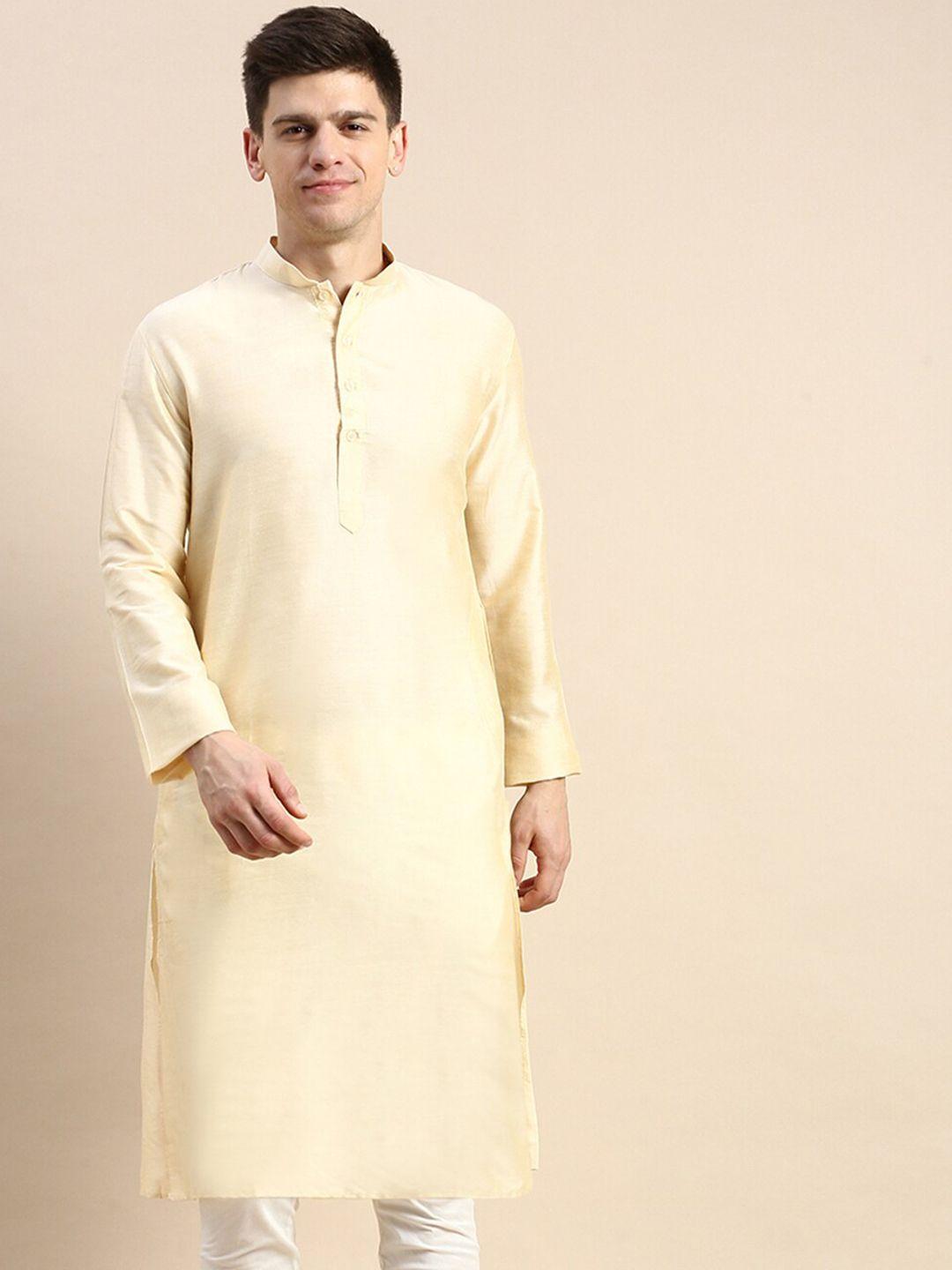 sanwara mandarin collar cotton straight kurta