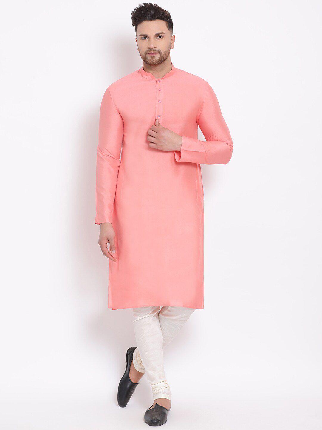 sanwara men pink kurta with churidar