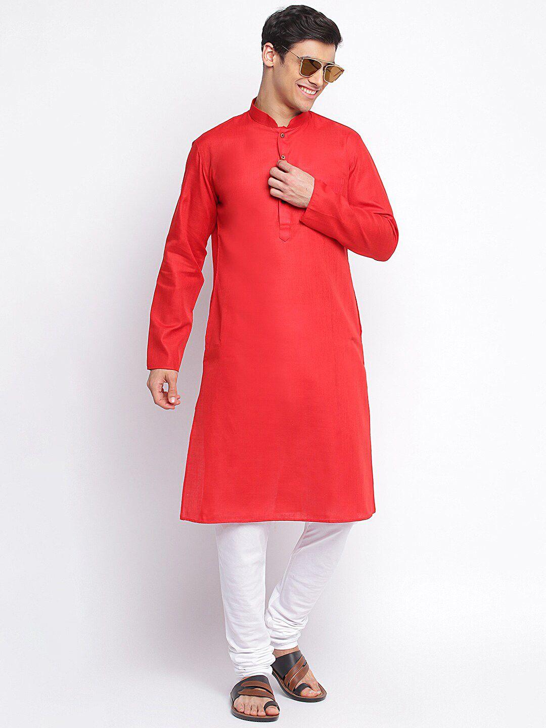 sanwara men red kurta