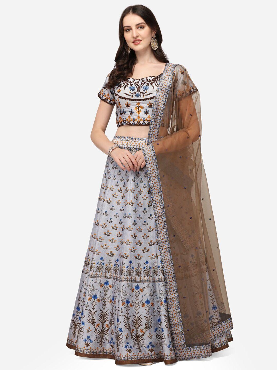 saptrangi embroidered ready to wear lehenga choli with dupatta