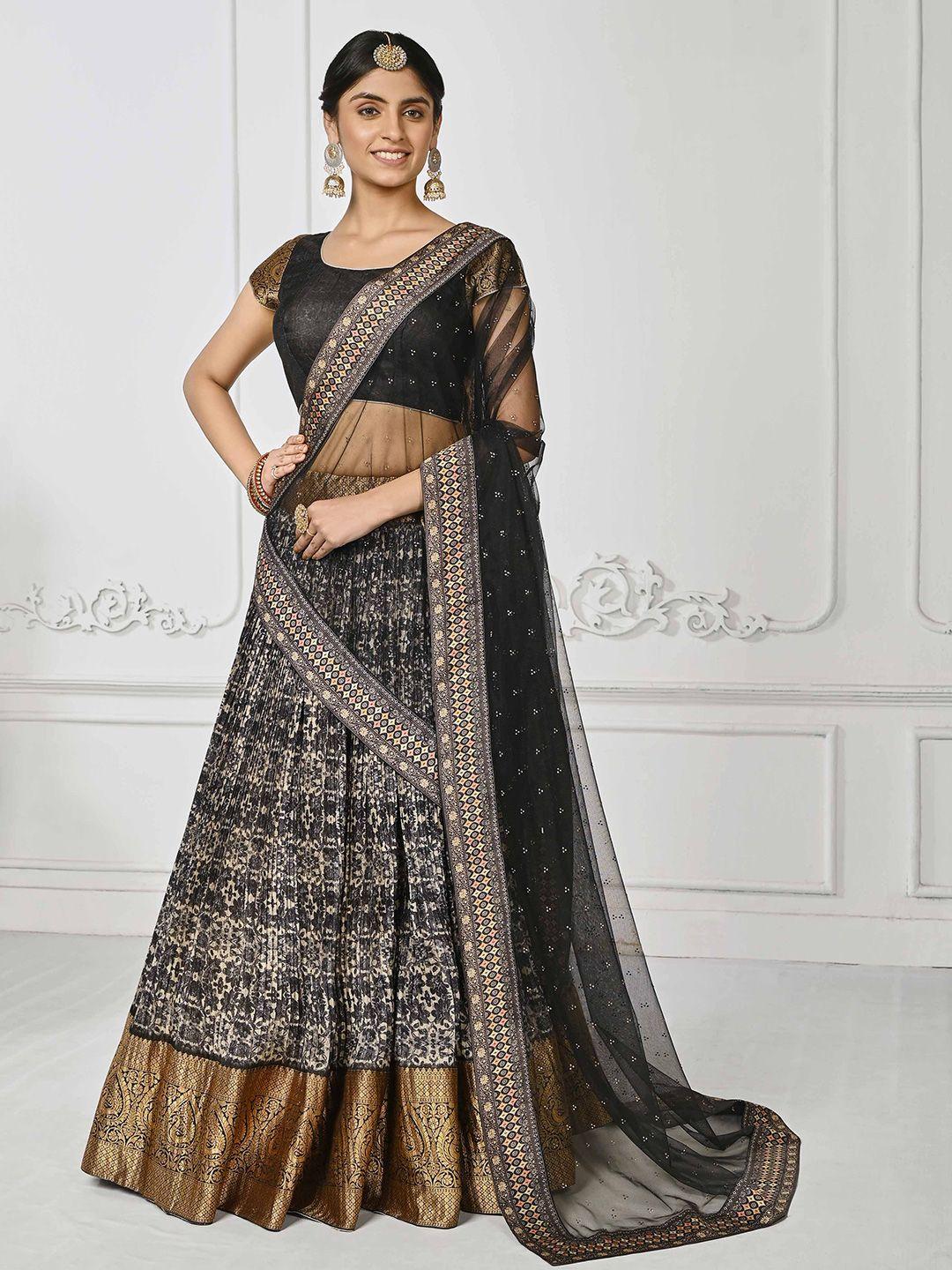 saptrangi printed ready to wear lehenga & blouse with dupatta