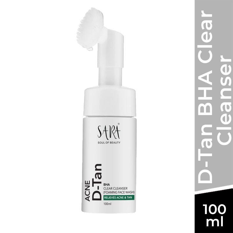 sara d-tan bha clear cleanser foaming face wash