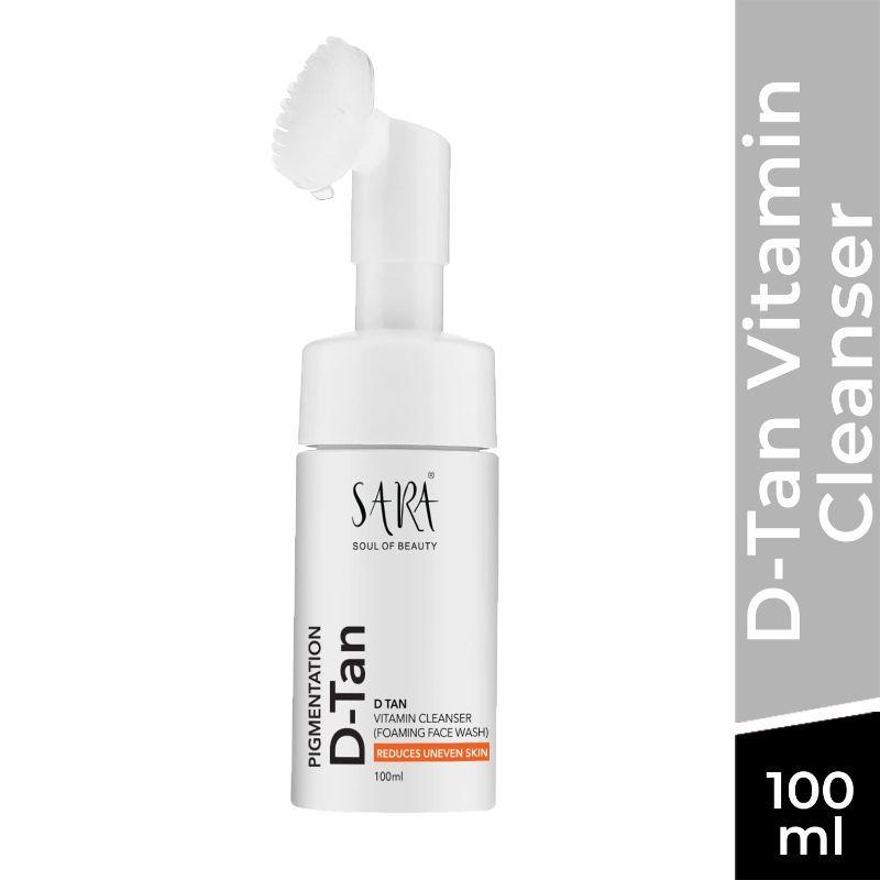 sara d-tan vitamin cleanser foaming face wash