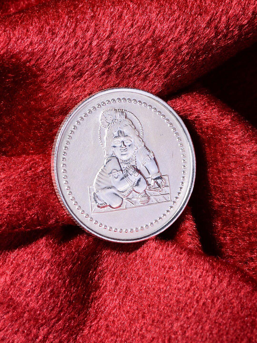 saraf rs jewellery laddu gopal 10 gram 999 round silver coin