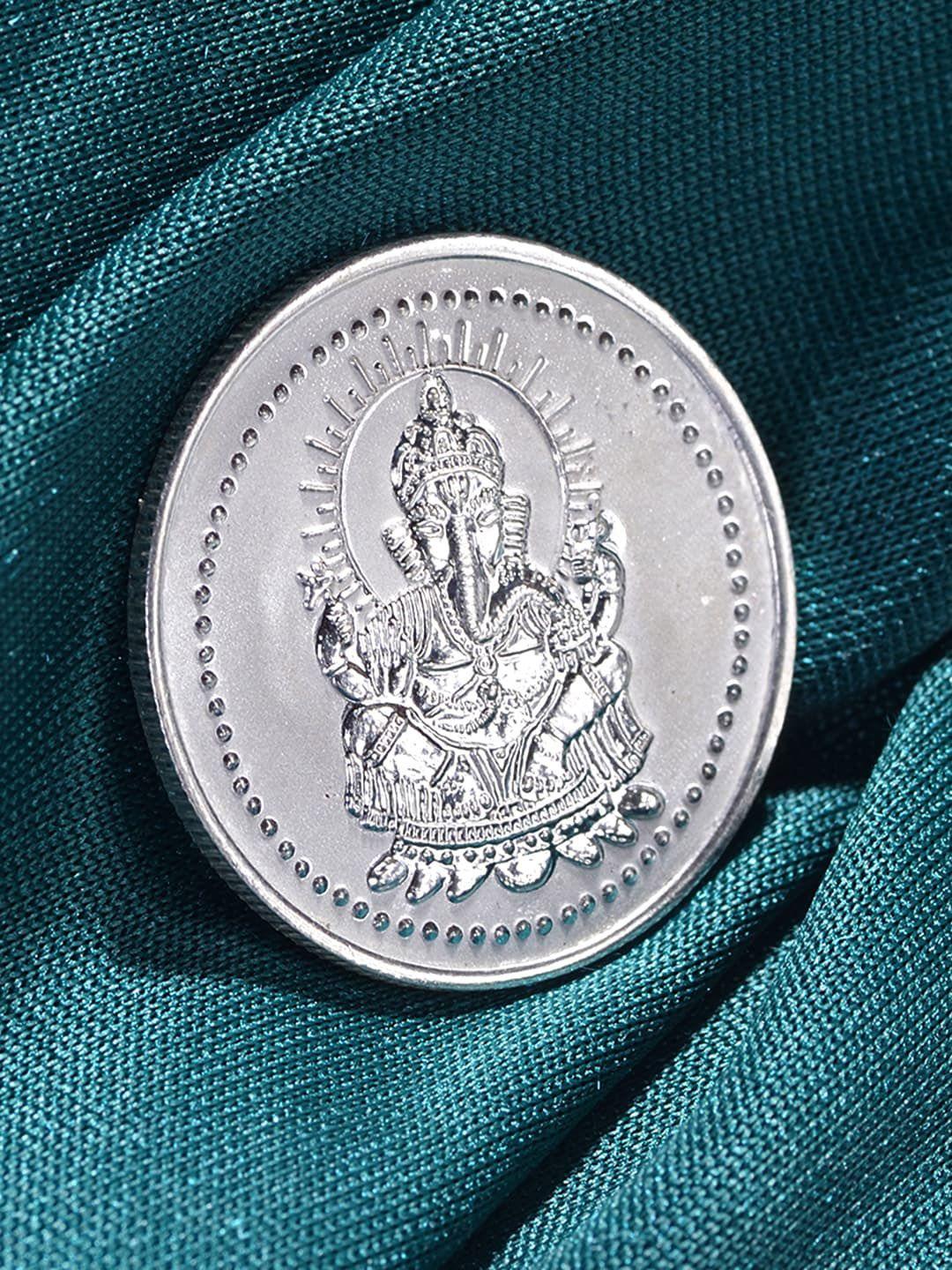 saraf rs jewellery lord ganapati 10 gram 999 round silver coin