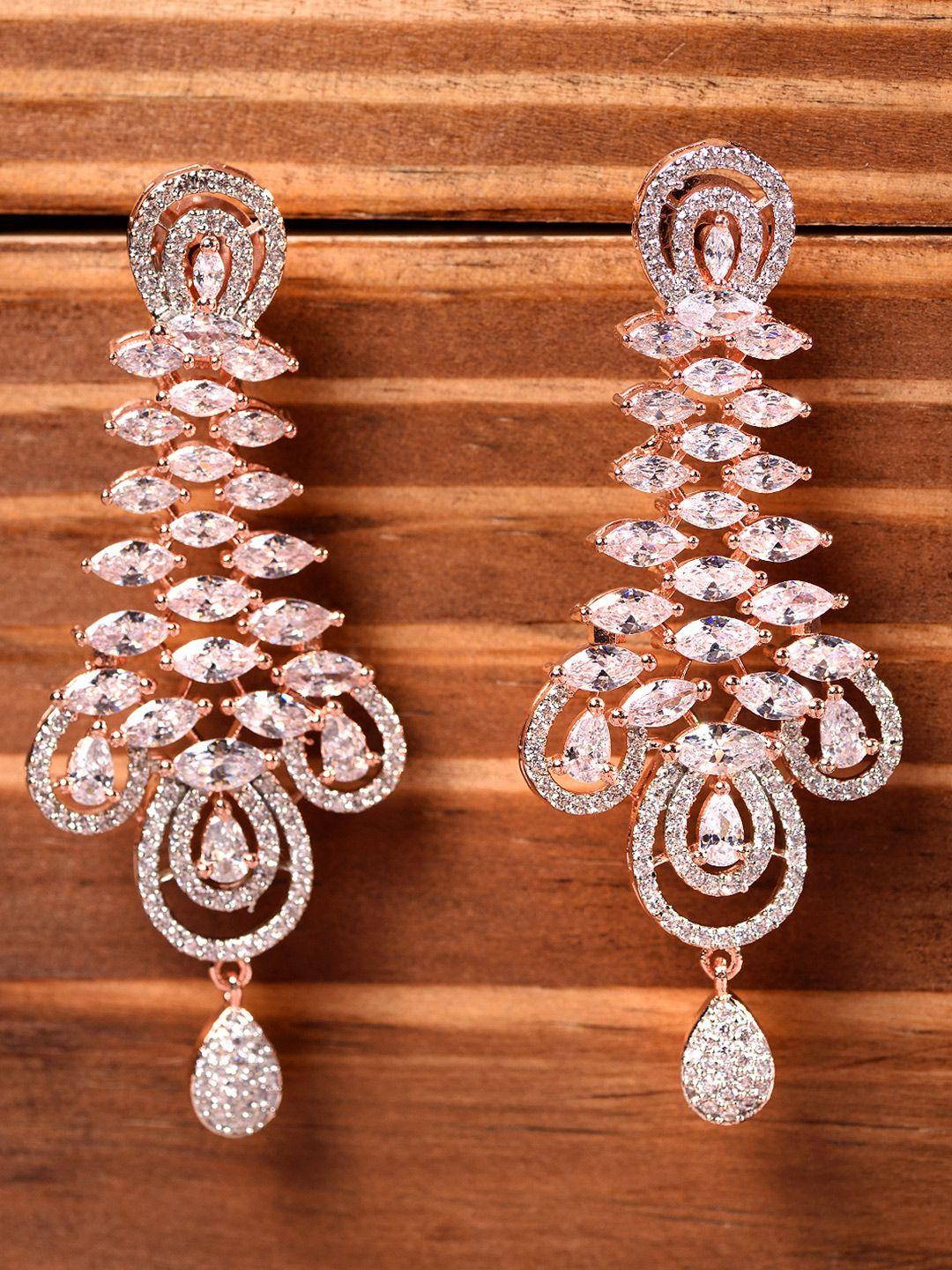 saraf rs jewellery white contemporary drop earrings