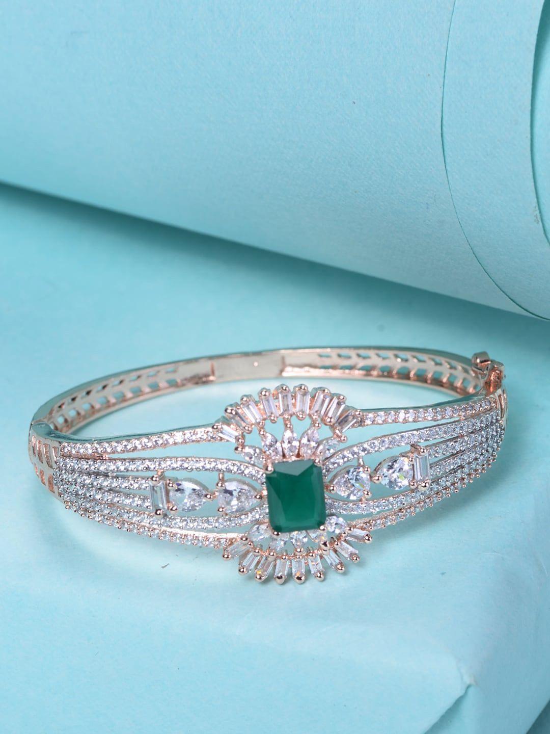 saraf rs jewellery women green bracelet