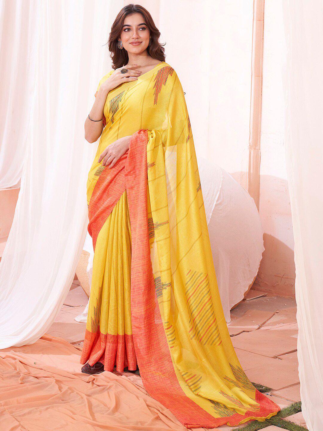 saree mall abstract printed dabu sarees