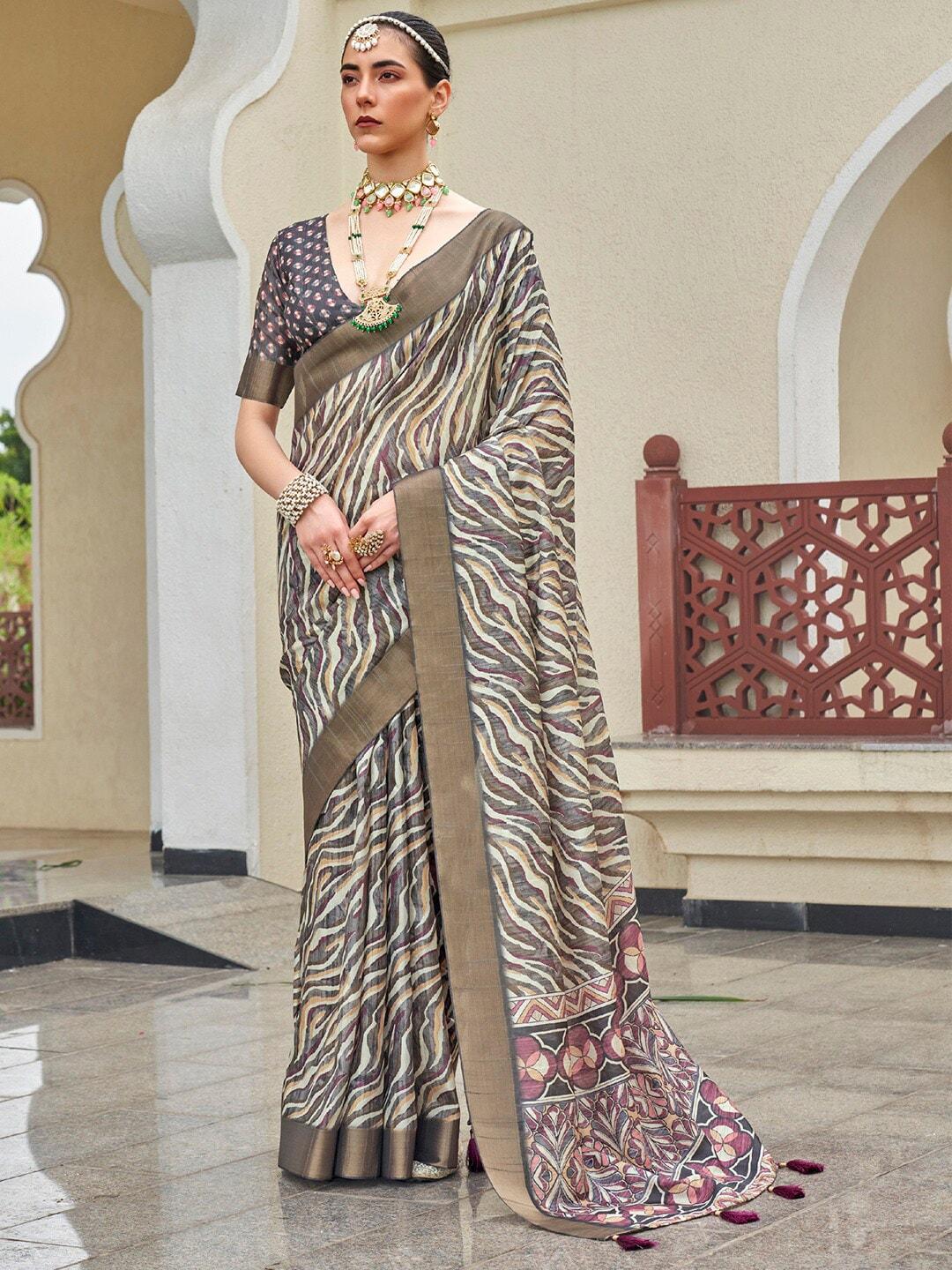 saree mall ethnic motifs zari sungudi saree