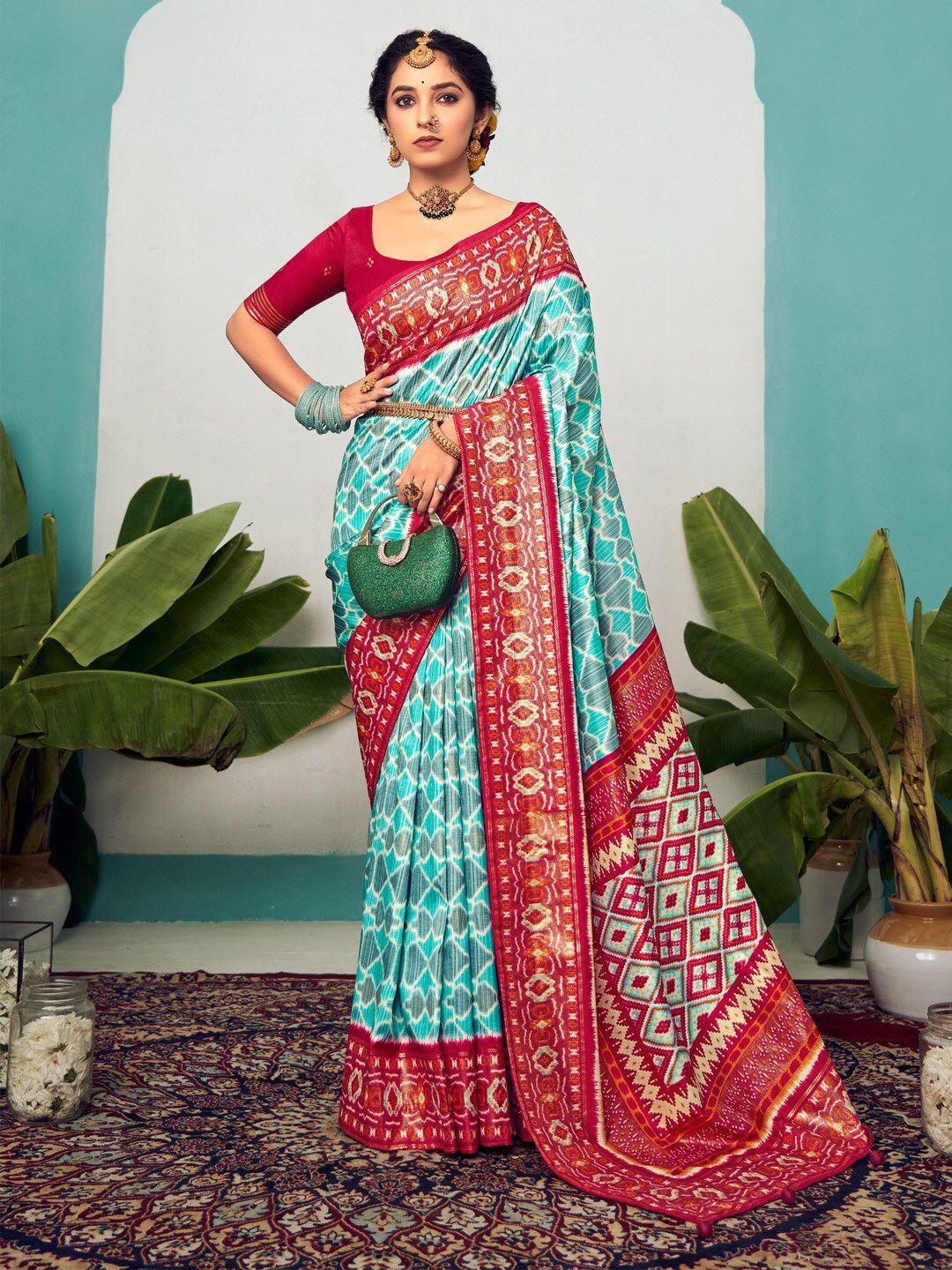 saree mall silk blend tussar sarees