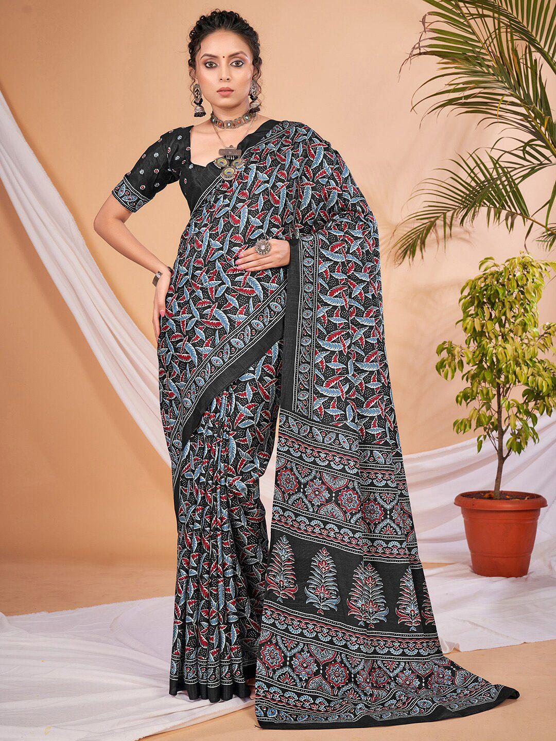 saree mall abstract printed sarees